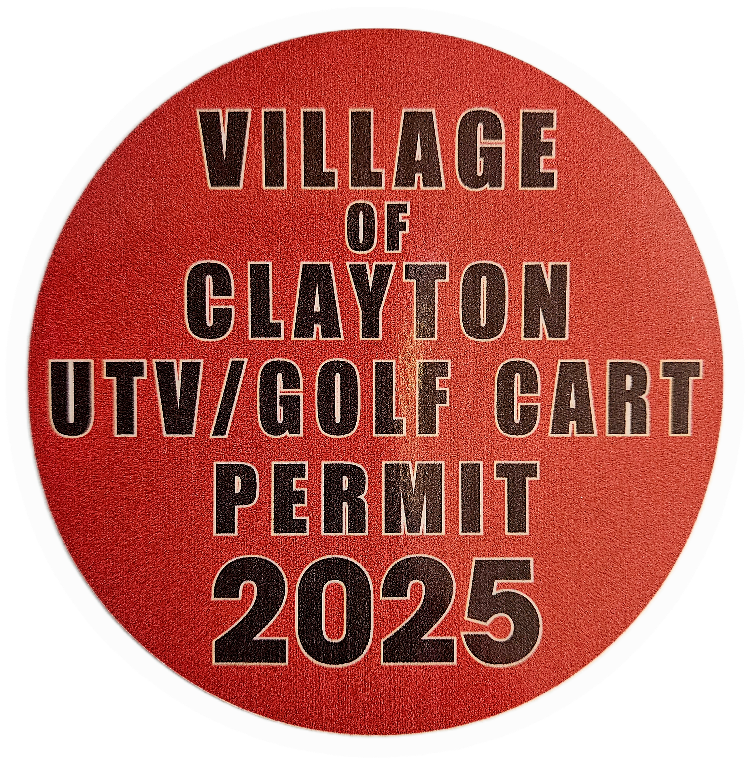 Permit Sticker
